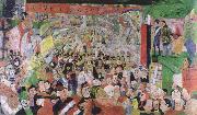 James Ensor christ s triumphant entry into brussels in 1889 oil painting on canvas